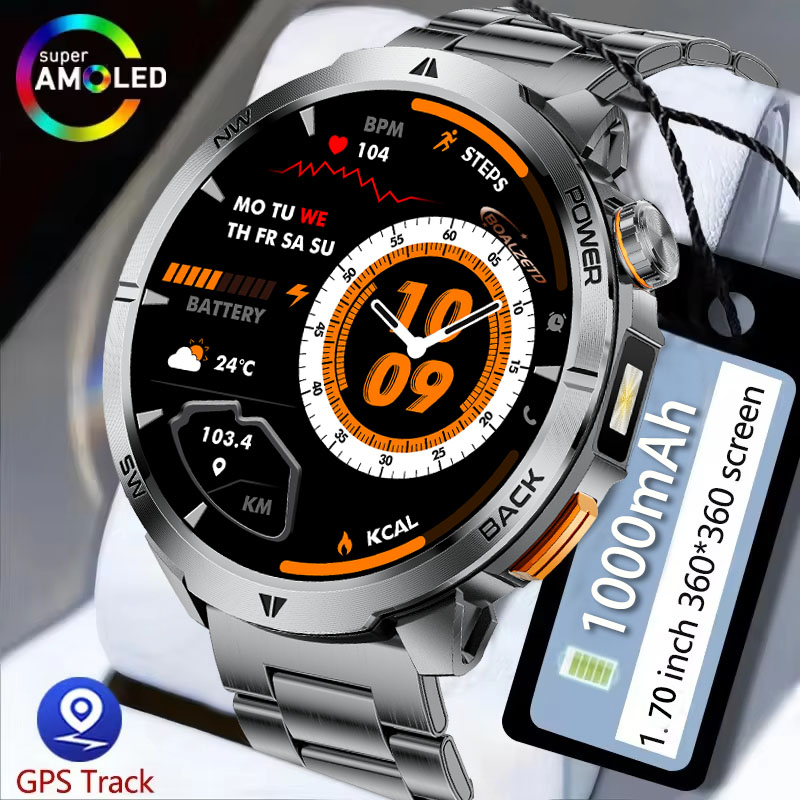 2026 New 1000 mAh SmartWatch 1 - Outdoor Lighting Track ulasan dan harga