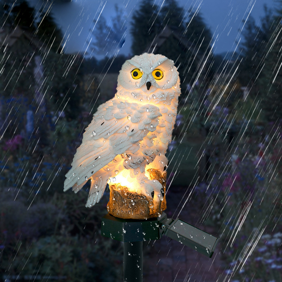 Solar Owl Statue Garden Light  - Outdoor Lighting Ip65 ulasan dan harga