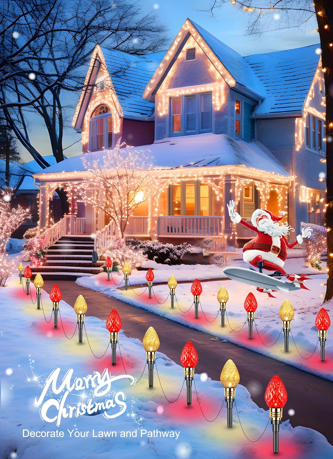 Outdoor Christmas Pathway Ligh - Outdoor Lighting Pathway ulasan dan harga