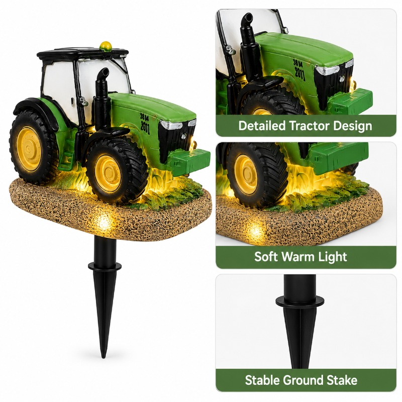 Solar Tractor Garden Stake Lig - Outdoor Lighting Effects ulasan dan harga