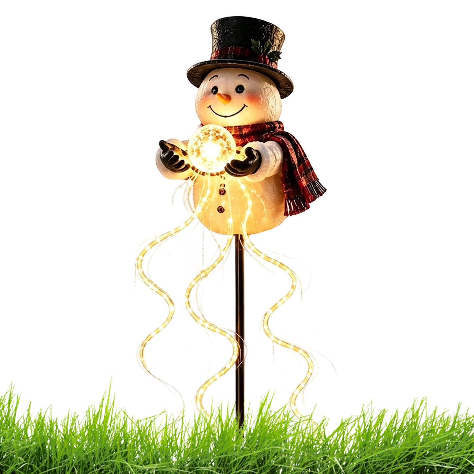 Solar Christmas Snowman Garden - Outdoor Lighting Effects ulasan dan harga